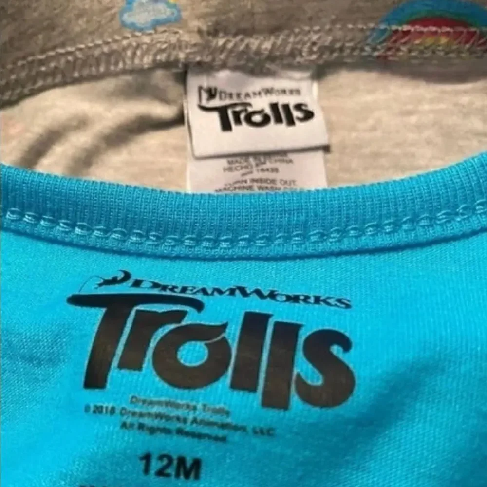 DREAMWORKS TROLLS 12 Month 2 Piece Pajamas